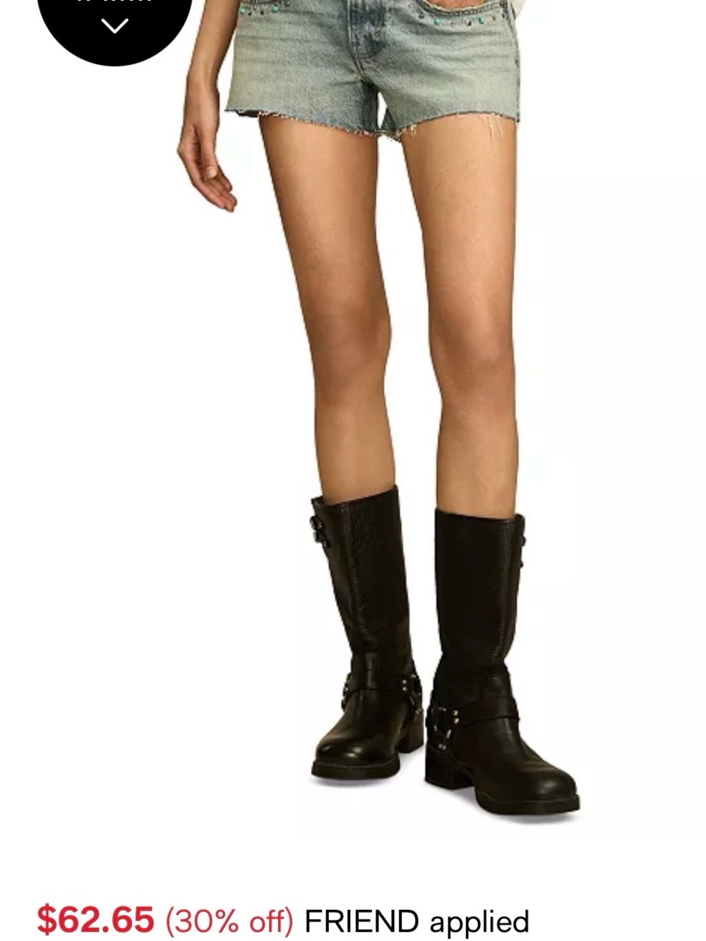 Lucky Brand Light Blue Denim Shorts with Turquoise Stud